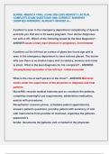 SCRIBE AMERICA FINAL EXAM 2024-2025 NEWEST&excl;&excl;&excl; ACTUAL  COMPLETE EXAM QUESTIONS AND CORRECT ANSWERS  &lpar;VERIFIED ANSWERS &rpar; ALREADY GRADED A&plus;&period;