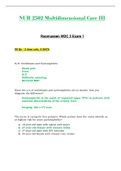 Exam 1 - NUR2502 / NUR 2502 (Latest 2022 / 2023) : Multidimensional Care III / MDC 3 - Rasmussen