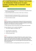 Ati Comprehensive Predictor 2020 100&percnt; Correct Questions & Answers Chamberlain University