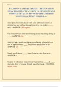 NAUI OPEN WATER ELEARNING CERTIFICATION  EXAM 2024-2025 ACTUAL EXAM 150 QUESTIONS AND  CORRECT DETAILED ANSWERS WITH &lpar;VERIFIED  ANSWERS&rpar; &vert;ALREADY GRADED A&plus; 
