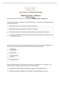 NRNP6645 Psychotherapy With Multiple Modalities  Midterm Exam - Week 6