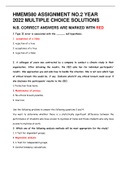 HMEMS80 ASSIGNMENT NO.2 YEAR 2022 SUGGESTED SOLUTIONS (SEMESTER 1) CLOSING DATE: 6 MAY 2022