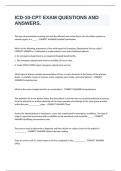 ICD-10-CPT EXAM QUESTIONS AND ANSWERS&period;