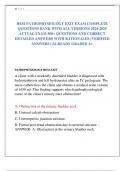 HESI PATHOPHYSIOLOGY EXIT EXAM COMPLETE  QUESTIONS BANK WITH ALL VERSIONS 2024-2025  ACTUAL EXAM 500&plus; QUESTIONS AND CORRECT  DETAILED ANSWERS WITH RATIONALES &lpar;VERIFIED  ANSWERS&rpar; &vert;ALREADY GRADED A&plus;