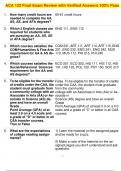 ACA 122 Final Exam Review with Verified Answers 100&percnt; Pass