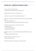 Series 24 - Uniform Practice Code correctly answered to pass