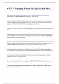 CPT &ndash; Surgery Exam Study Guide Test&period;