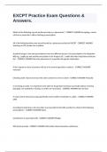 EXCPT Practice Exam Questions & Answers&period;