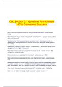 CDL Section 2&period;1 Questions And Answers 100&percnt; Guaranteed Success&period;