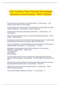  CDL Practice Test &lpar;General Knowledge&rpar; Questions And Answers 100&percnt; Verified&period;