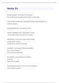 Series 24 questions with 100&percnt; correct answers rated A&plus;