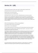 Series 24 - 1&lpar;B&rpar; questions and answers rated A&plus; passed