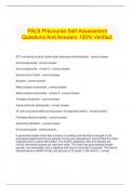  PALS Precourse Self-Assessment Questions And Answers 100&percnt; Verified&period;