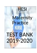 HESI Maternity Practice test bank(2019-2020)