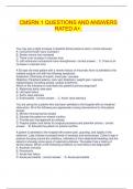 CMSRN 1 QUESTIONS AND ANSWERS RATED A&plus;&period;