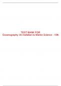 Test Bank For Oceanography&colon; An Invitation to Marine Science - 10th - 2022 All Chapters - 9780357452752