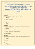 NRNP 6675 MIDTERM EXAM LATEST 2024&sol;NRNP6675 WEEK 6 MIDTERM &vert; ALL 100 QUESTIONS AND VERIFIED ANSWERS&vert;ALREADY GRADED A&plus;&vert;&vert;BRAND NEW&excl;&excl;