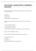 IDFX EXAM 1 QUESTIONS & ANSWERS 2024&sol;2025