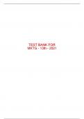 Test Bank For MKTG - 13th - 2021 All Chapters - 9780357127810