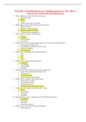 NUR 2502 &sol; NUR2502 Final Exam&colon; Multidimensional Care III &sol; MDC 3 Final Exam Questions and Answers - Rasmussen