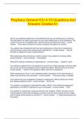 Prophecy General ICU A V3 Questions And Answers Graded A&plus;&period;