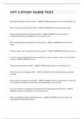 CPT 2 STUDY GUIDE TEST&period;