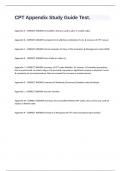 CPT Appendix Study Guide Test&period;