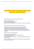   Non Discrimination Training Questions And Answers Latest Top Score&period;