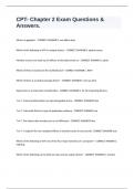 CPT- Chapter 2 Exam Questions & Answers&period;