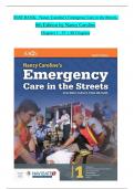 TEST BANK For Nancy Caroline&rsquo;s Emergency Care in the Streets&comma; 8th Edition by Nancy Caroline&comma; All Chapters 1 to 53 complete Verified editon ISBN&colon; 9781284146516