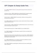 CPT Chapter 31 Study Guide Test&period;