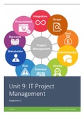 Unit 9 IT Project Management - Assignments 1 - 3 (All Criteria Met)