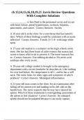 ch 13&comma;14&comma;15&comma;16&comma;18&comma;19&comma;21 Jarvis Review Questions With Complete Solutions