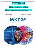 Test Bank for MKTG&comma; 14th Edition by Charles W&period; Lamb All  Chapters Covered &comma;Latest Edition 