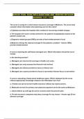 NUR205 FINAL EXAM WITH QUESTIONS AND VERIFIED DETAILED ANSWERS 100&percnt; PASS
