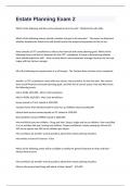 Estate Planning Exam 2