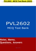 PVL2602 - MCQ Test Bank (2022)/PVL2602 - MCQ Test Bank (2022)