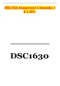 DSC1630 ASSIGNMENT 4 SEMESTER 1 SOLUTIONS 2022