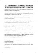FIL 2552   Bundled Exam Questions and CORRECT Answers