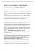 Real Estate Practice&colon; Online Exam