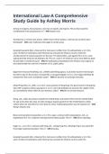 International Law-A Comprehensive Study Guide by Ashley Morris