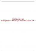Test Bank For Making America&colon; A History of the United States - 7th - 2015 All Chapters - 9781285194790