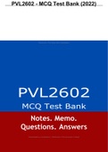 PVL2602 - MCQ Test Bank (2022)
