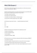 FIN 3720 Exam 2