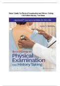Test Bank For Bates' Guide To Physical Examination and History Taking 13th Edition by Lynn S&period; Bickley  isbn-9781496398178 All Chapters Complete Verified Edition