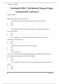 Test Bank for SELL&comma; 7th Edition by Ingram&comma; LaForge&comma; ISBN&colon; 9780357901380&comma; All 10 Chapters Covered&comma; Verified Latest Edition