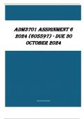 ADM3701 Assignment 6 2024 &lpar;605597&rpar; - DUE 30 October 2024