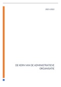 Samenvatting De kern van de administratieve organisatie, ISBN: 9789001889616  BIV