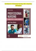 Test Bank For Professional Nursing 10th Edition by Beth Black 9780323776653 Chapter 1-16 All Chapters &vert;  Complete Guide A&plus;