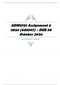 ADM3701 Assignment 6 2024 &lpar;605597&rpar; - DUE 30 October 2024